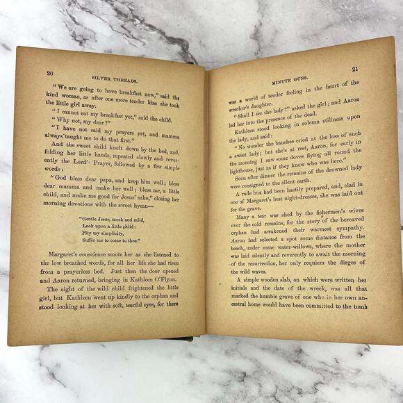 Antq Book Silver Threads by Harriet M'Keever 1868 Hurst & Company Christian Fict - Picture 11 of 16